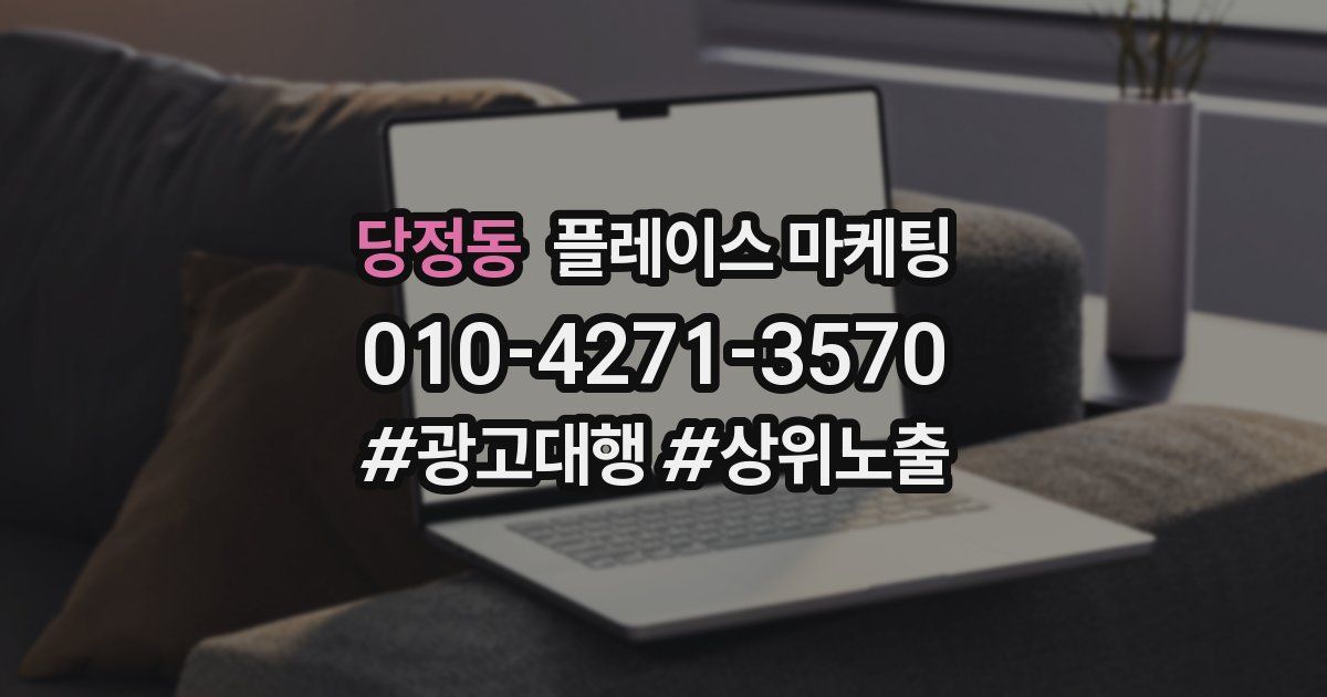 당정동 플레이스 마케팅