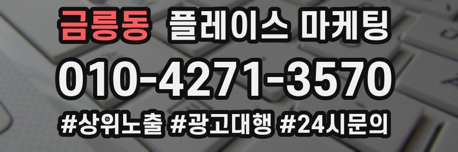 금릉동 플레이스 마케팅