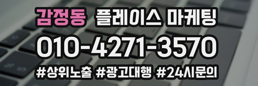 감정동 플레이스 마케팅