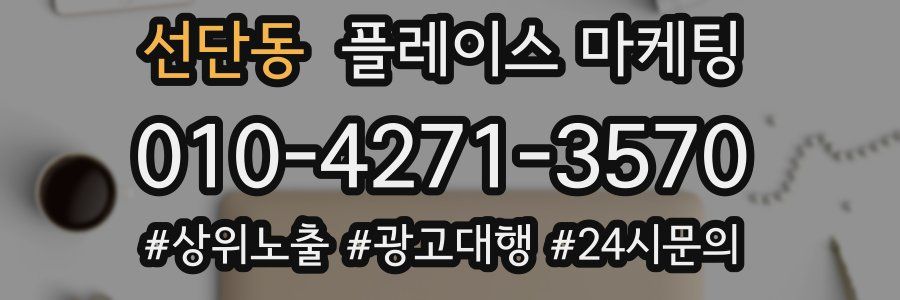 선단동 플레이스 마케팅