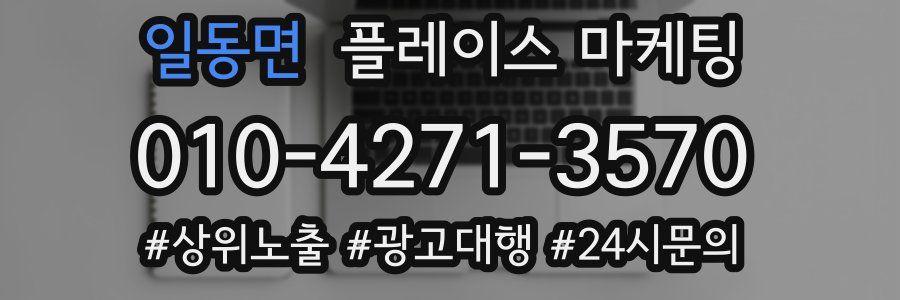 일동면 플레이스 마케팅