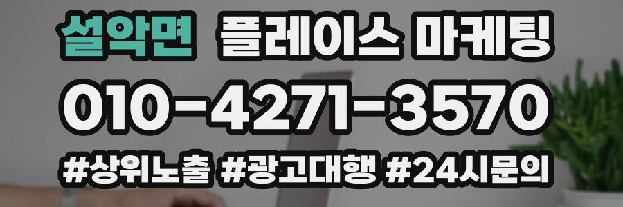 설악면 플레이스 마케팅