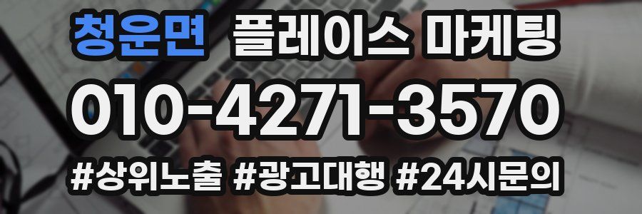 청운면 플레이스 마케팅