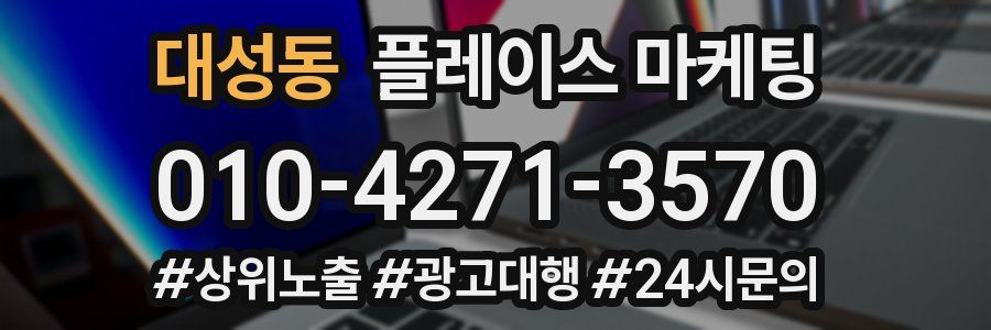 대성동 플레이스 마케팅