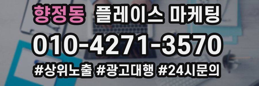 향정동 플레이스 마케팅