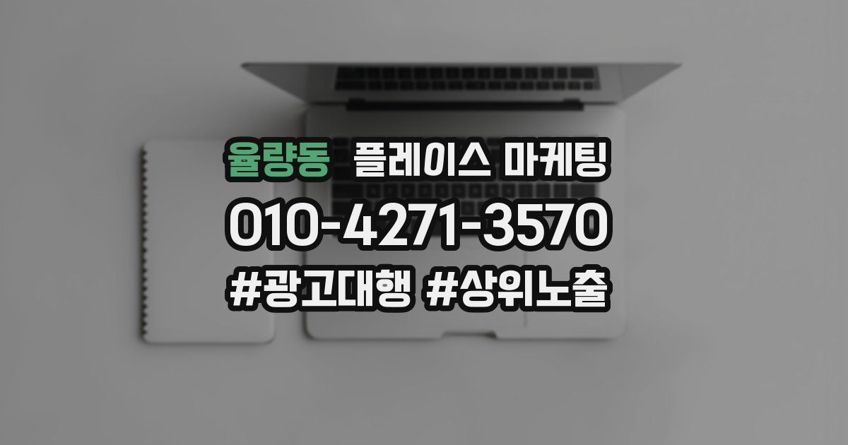 율량동 플레이스 마케팅