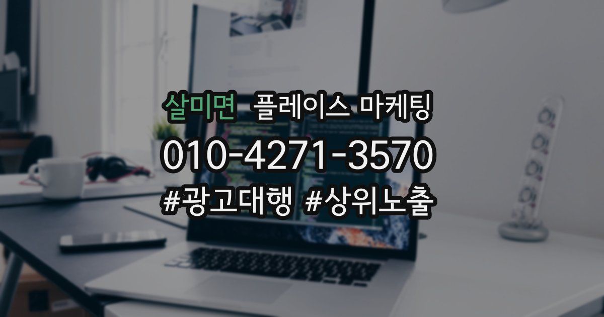 살미면 플레이스 마케팅