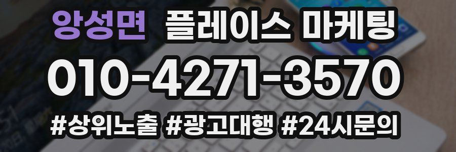 앙성면 플레이스 마케팅