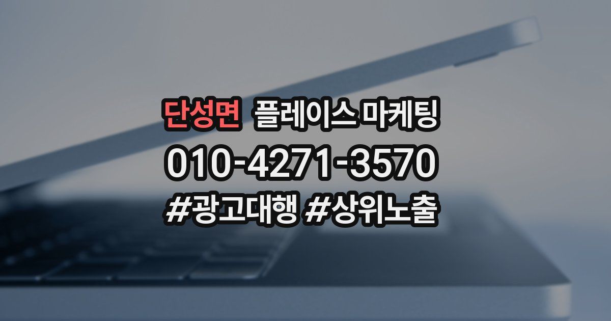 단성면 플레이스 마케팅