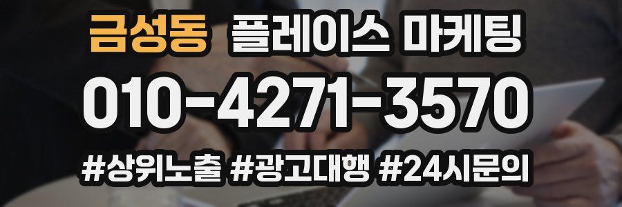 금성동 플레이스 마케팅