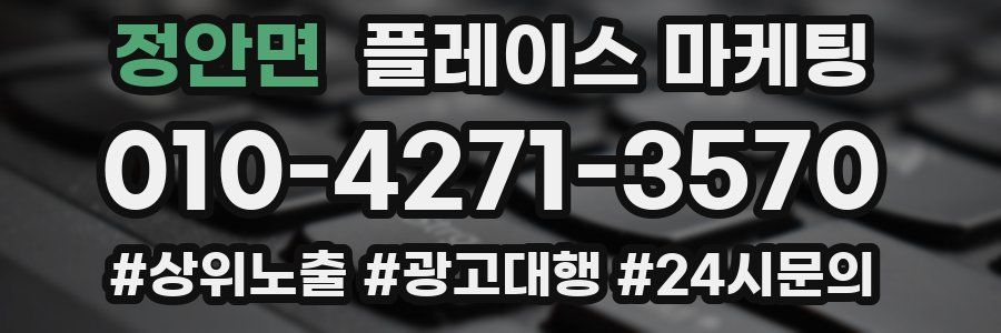 정안면 플레이스 마케팅