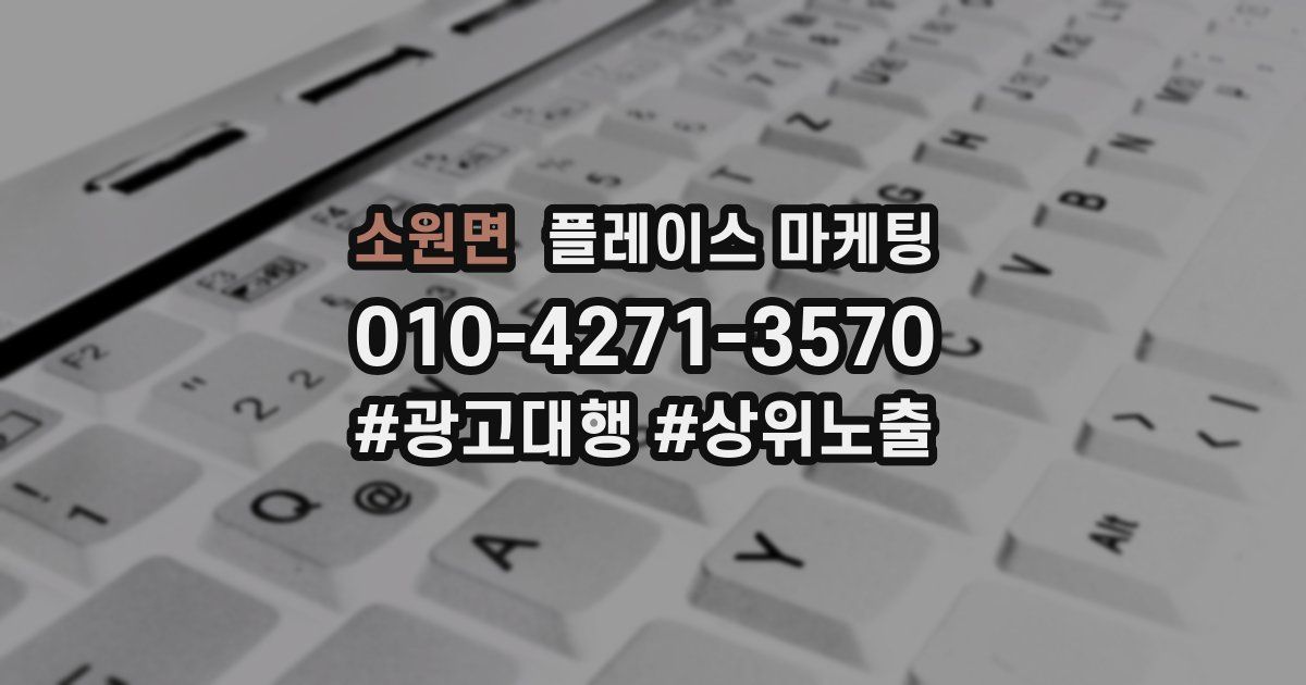 소원면 플레이스 마케팅