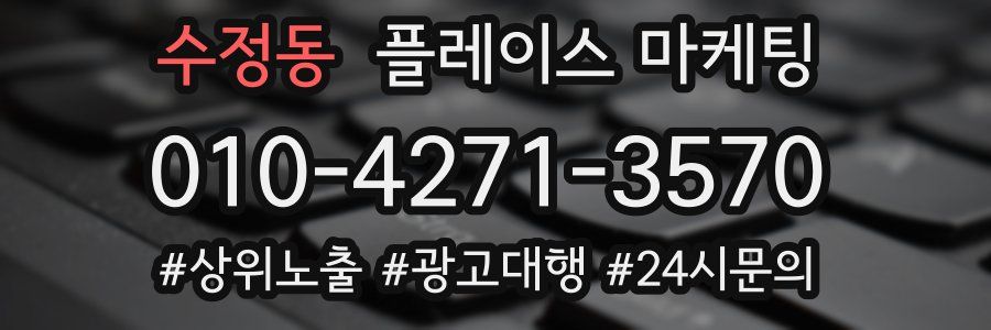 수정동 플레이스 마케팅