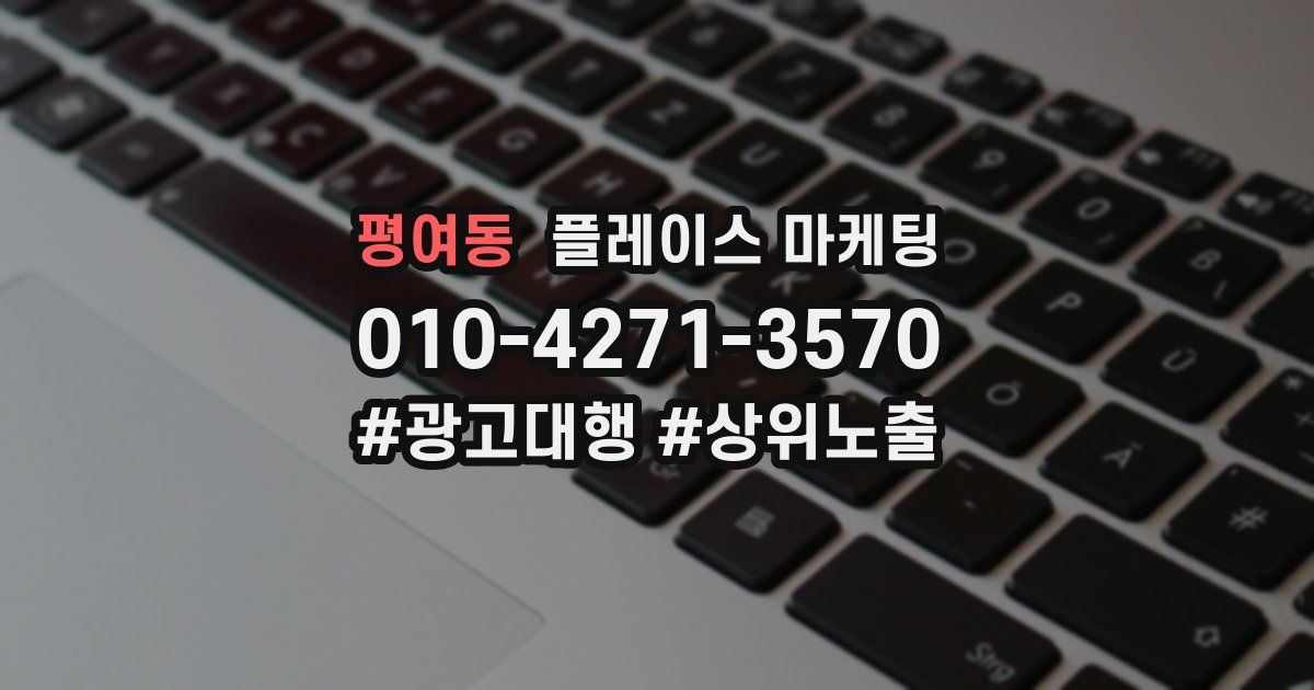 평여동 플레이스 마케팅