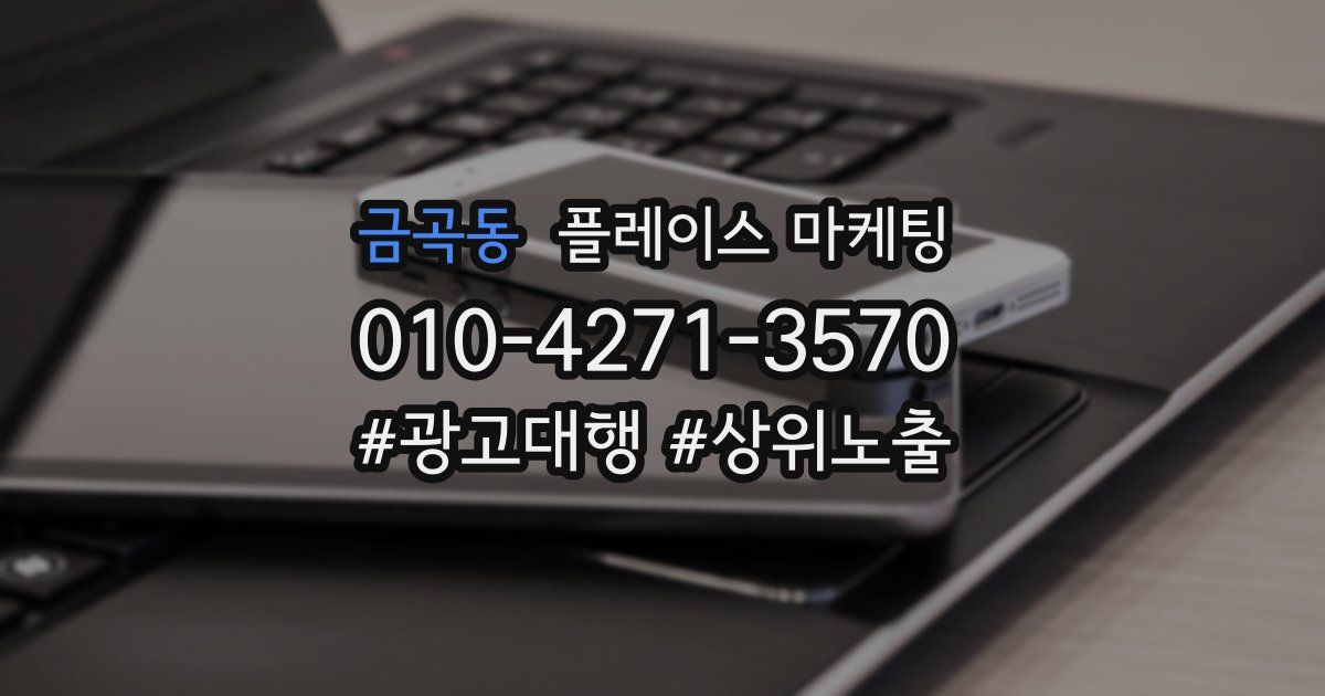 금곡동 플레이스 마케팅