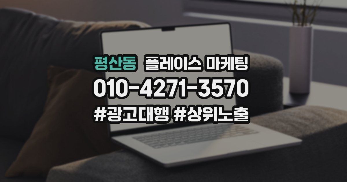 평산동 플레이스 마케팅