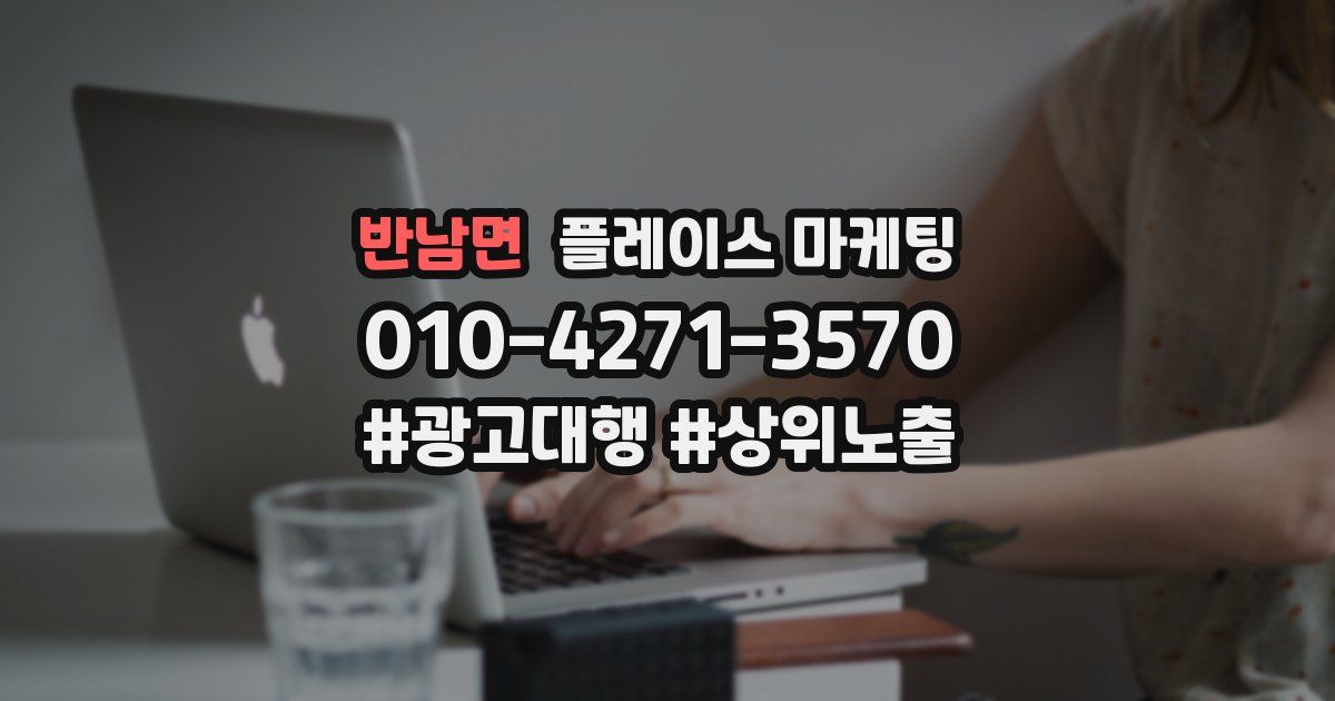 반남면 플레이스 마케팅