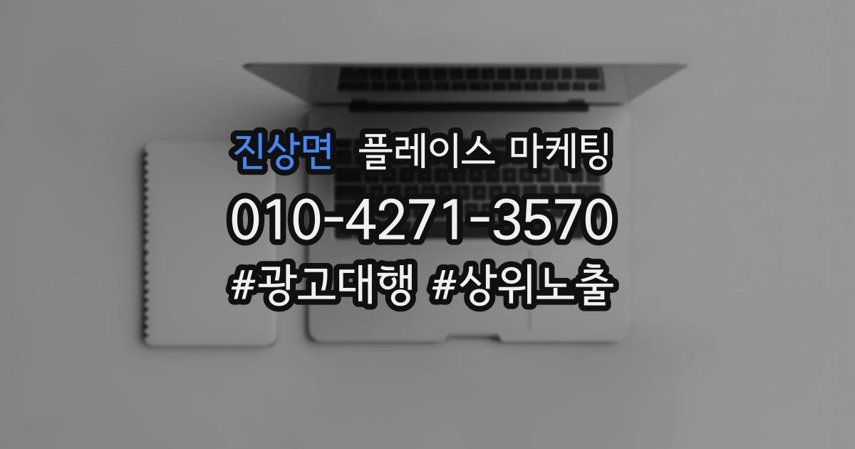 진상면 플레이스 마케팅