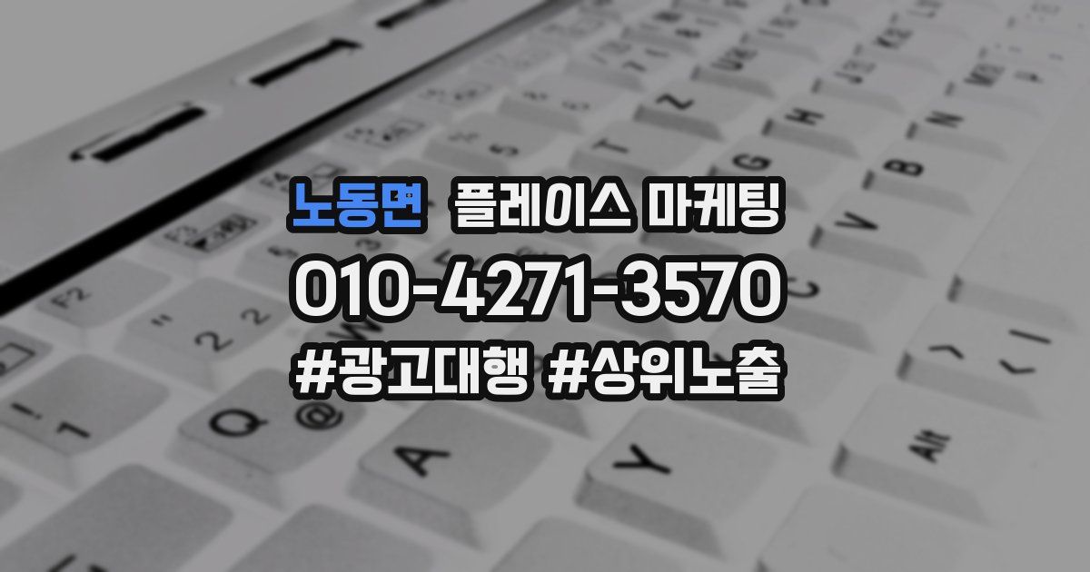노동면 플레이스 마케팅