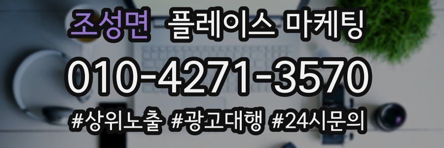 조성면 플레이스 마케팅
