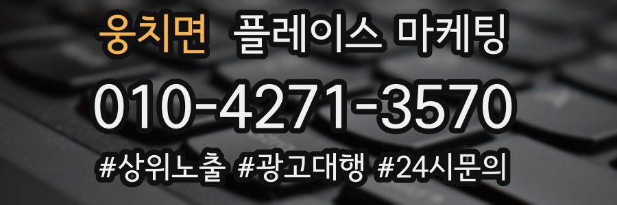 웅치면 플레이스 마케팅