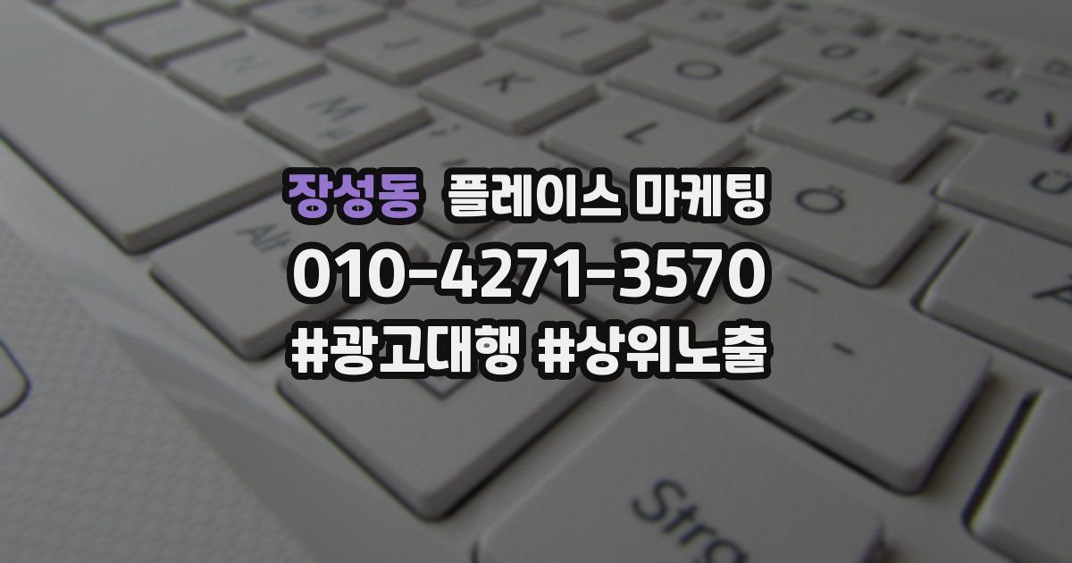 장성동 플레이스 마케팅