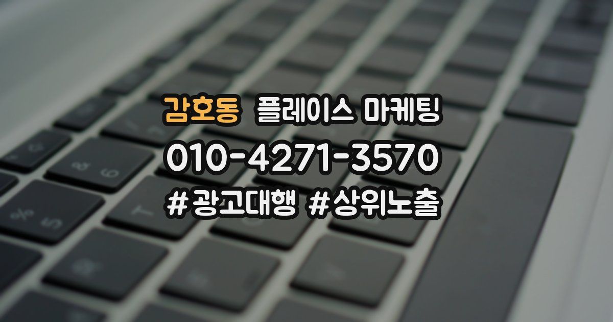 감호동 플레이스 마케팅