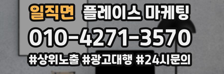 일직면 플레이스 마케팅