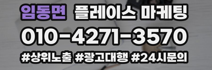 임동면 플레이스 마케팅