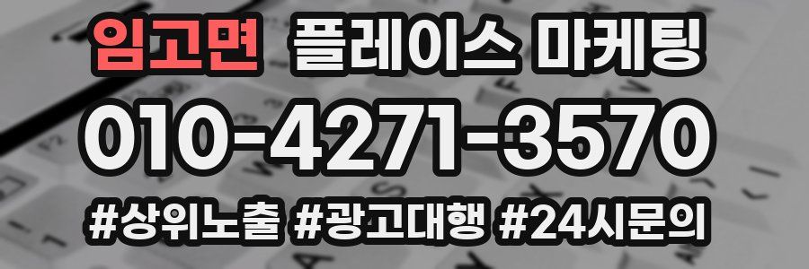 임고면 플레이스 마케팅