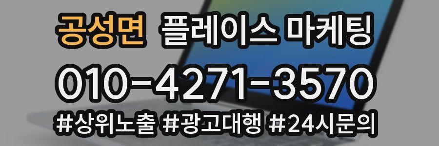 공성면 플레이스 마케팅