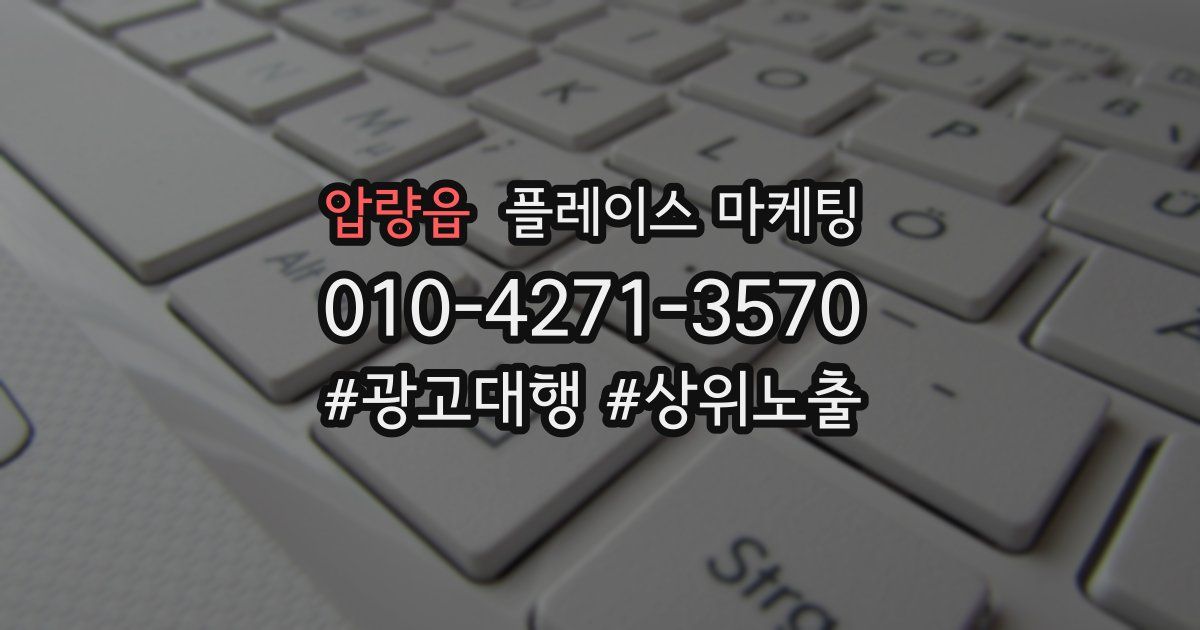 압량읍 플레이스 마케팅