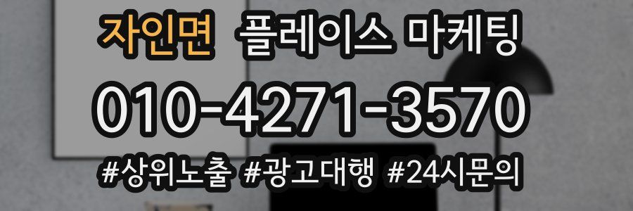 자인면 플레이스 마케팅