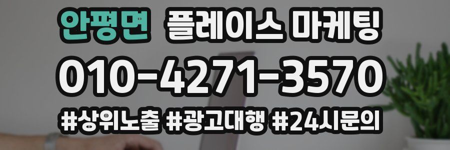 안평면 플레이스 마케팅