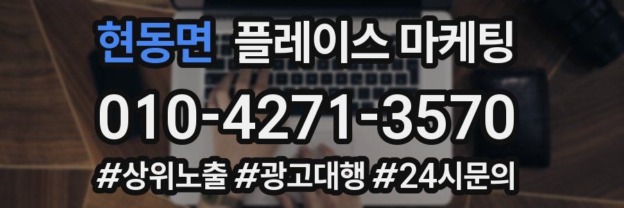 현동면 플레이스 마케팅