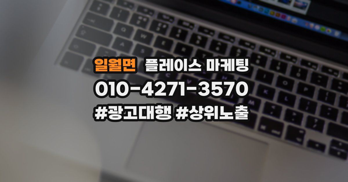 일월면 플레이스 마케팅