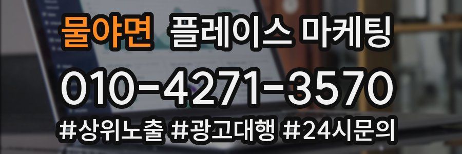 물야면 플레이스 마케팅