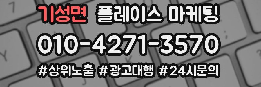 기성면 플레이스 마케팅