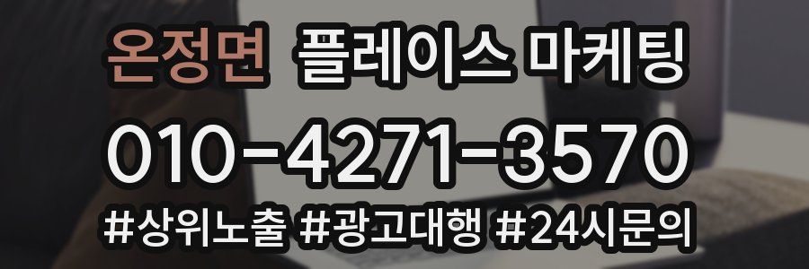 온정면 플레이스 마케팅