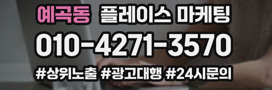 예곡동 플레이스 마케팅