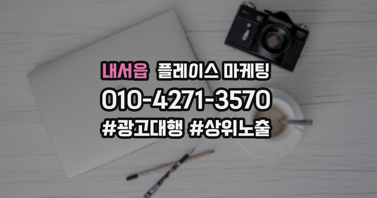 내서읍 플레이스 마케팅