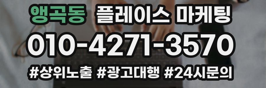 앵곡동 플레이스 마케팅