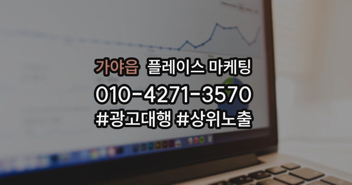 가야읍 플레이스 마케팅