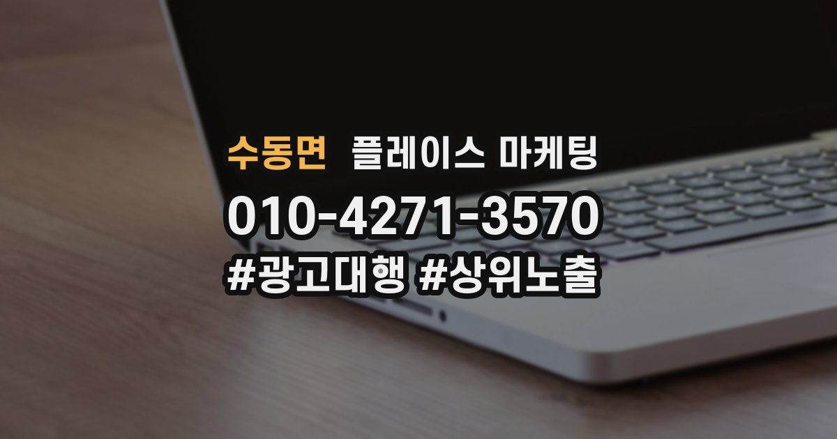 수동면 플레이스 마케팅