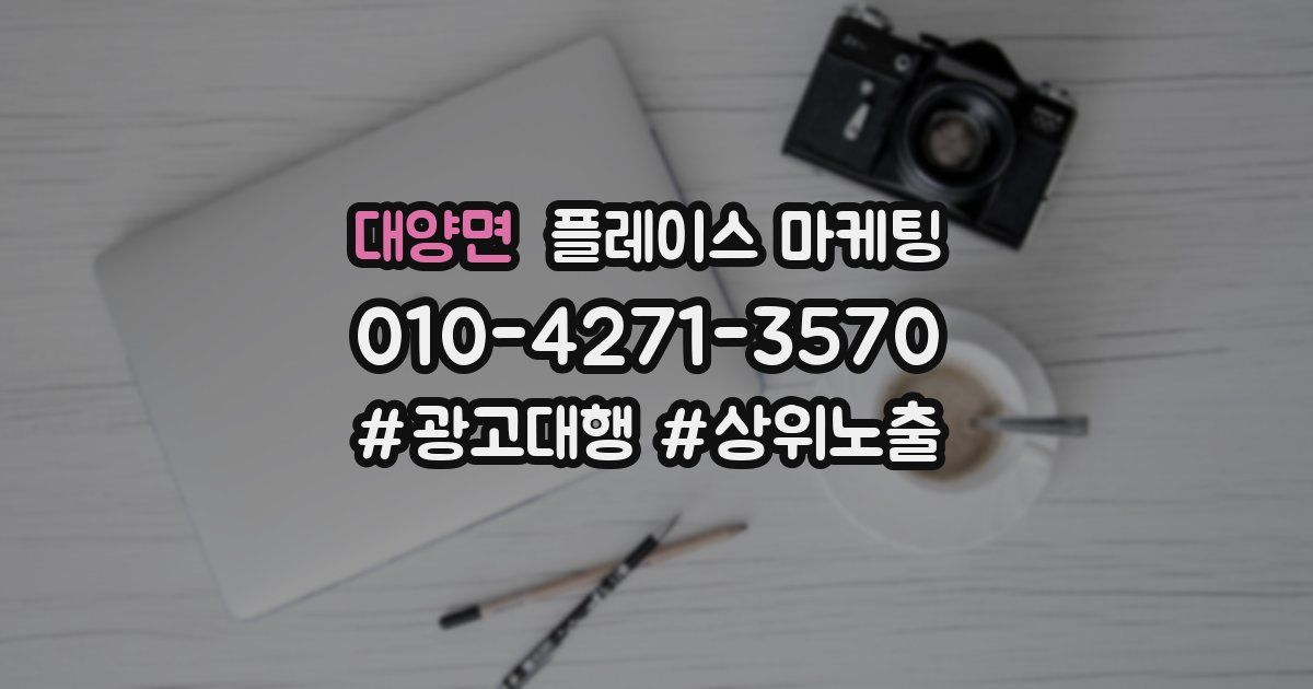 대양면 플레이스 마케팅