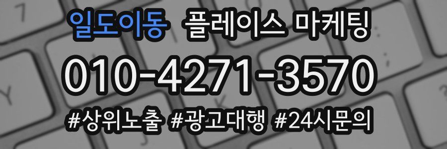 일도이동 플레이스 마케팅