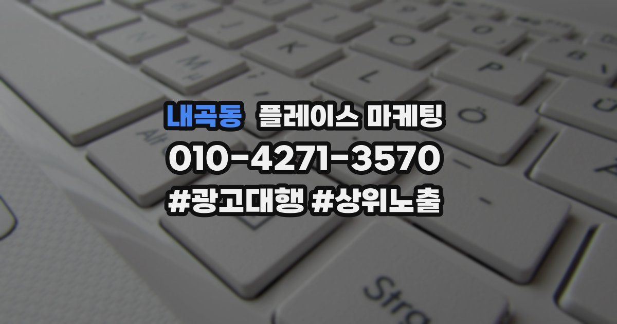 내곡동 플레이스 마케팅