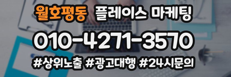 월호평동 플레이스 마케팅