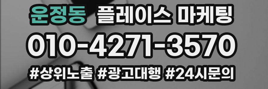 운정동 플레이스 마케팅