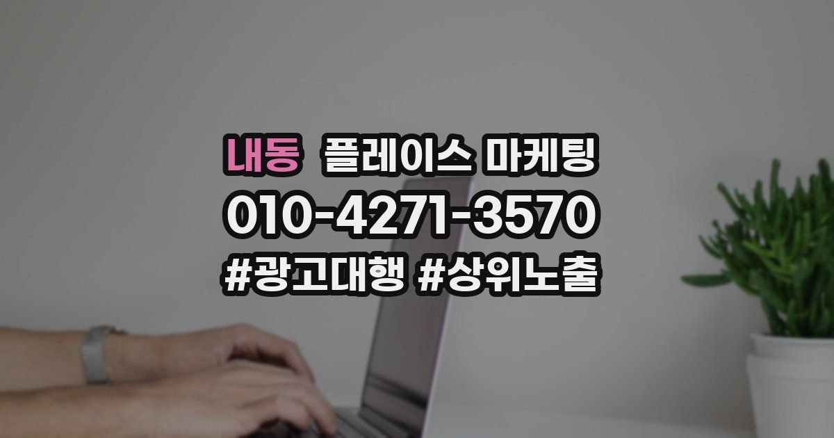 내동 플레이스 마케팅